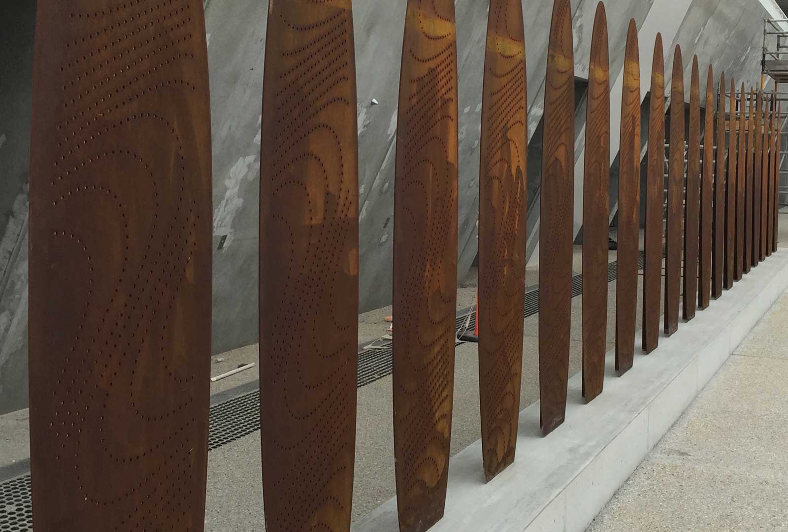 Surf Board Art Sculpture
